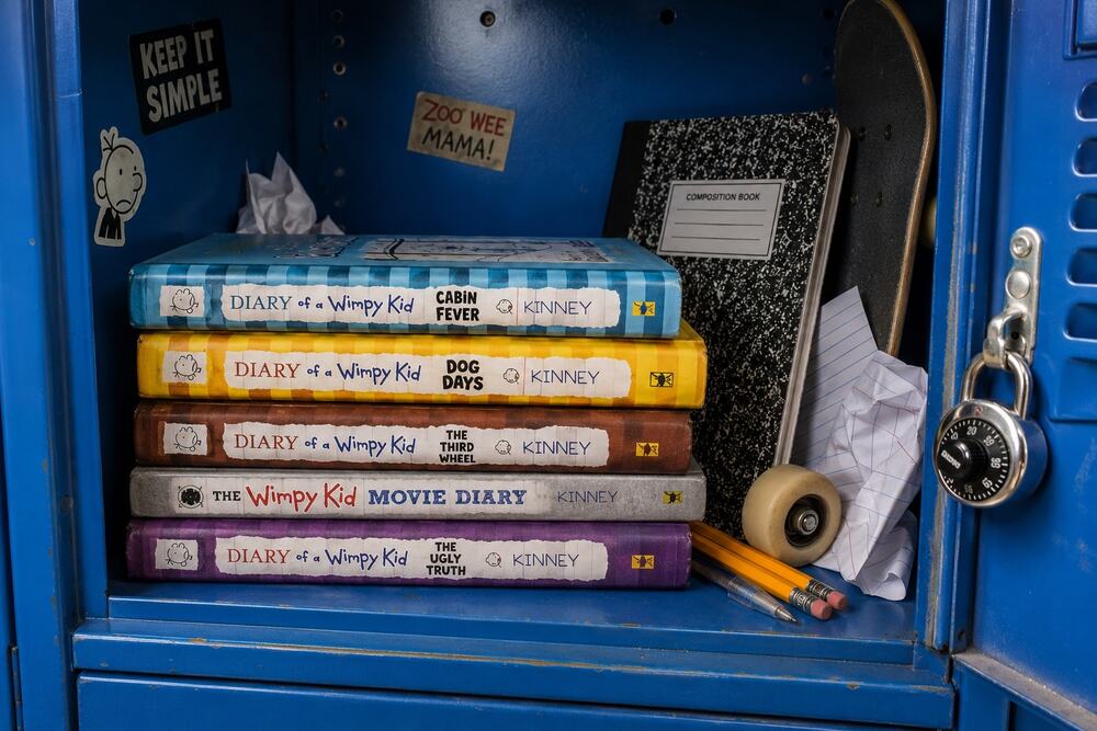Diary of a Wimpy Kid Jeff Kinney 5 Book Hardcover Bundle Set